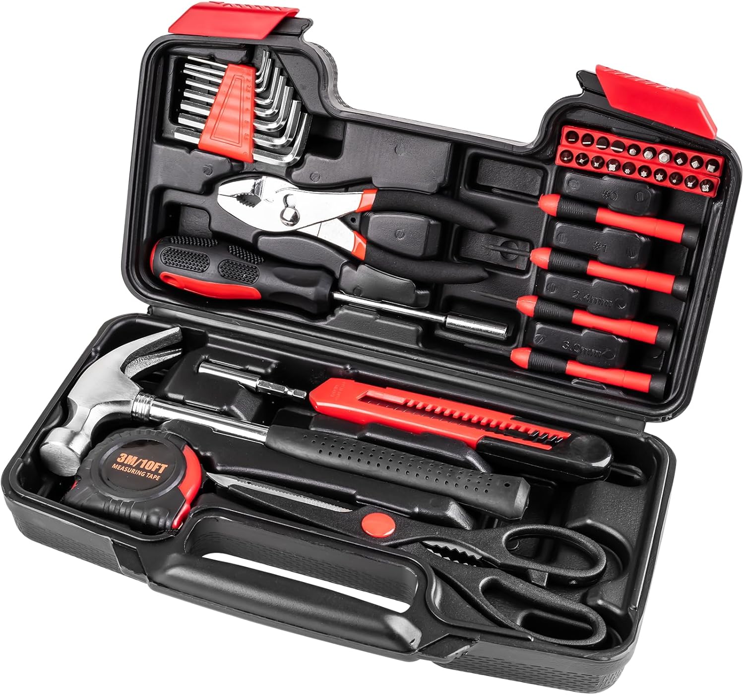 39-Piece Home Tool Set – Compact Portable Repair Kit for Apartments