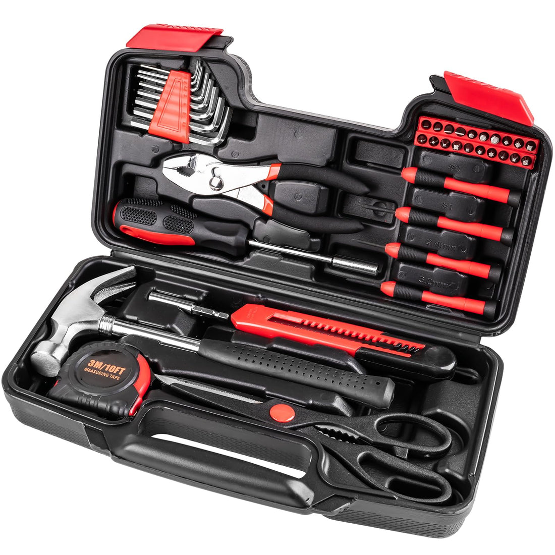 39-Piece Home Tool Set – Compact Portable Repair Kit for Apartments