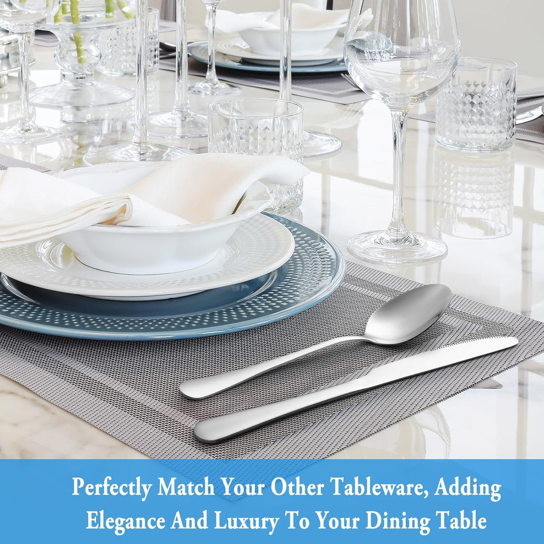 Dinner Spoon Set – Premium 18/10 Stainless Steel Silverware