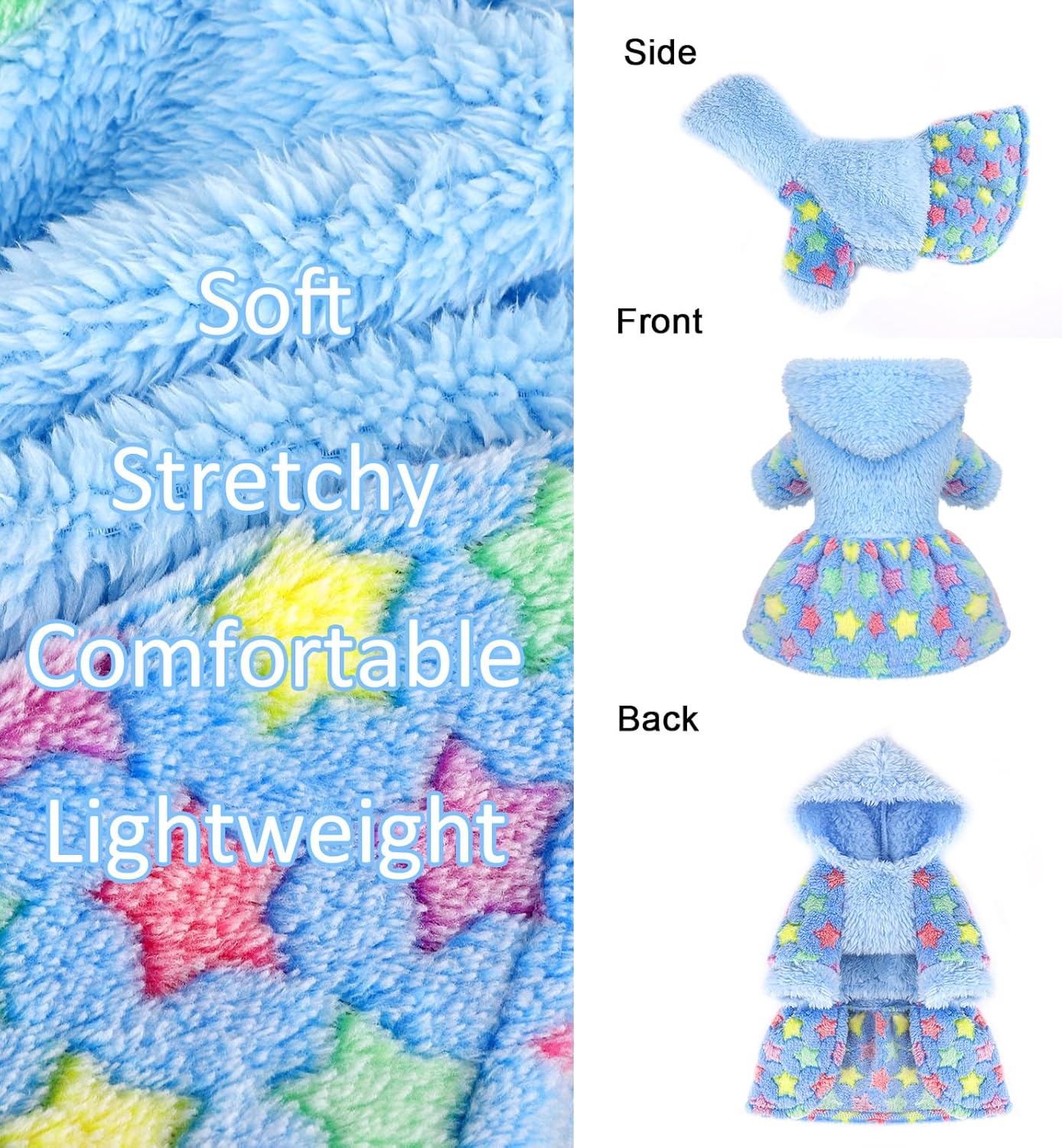 Dog Hoodie Sweater – Winter Pet Clothes for Small Dogs Boy & Girl Sweater