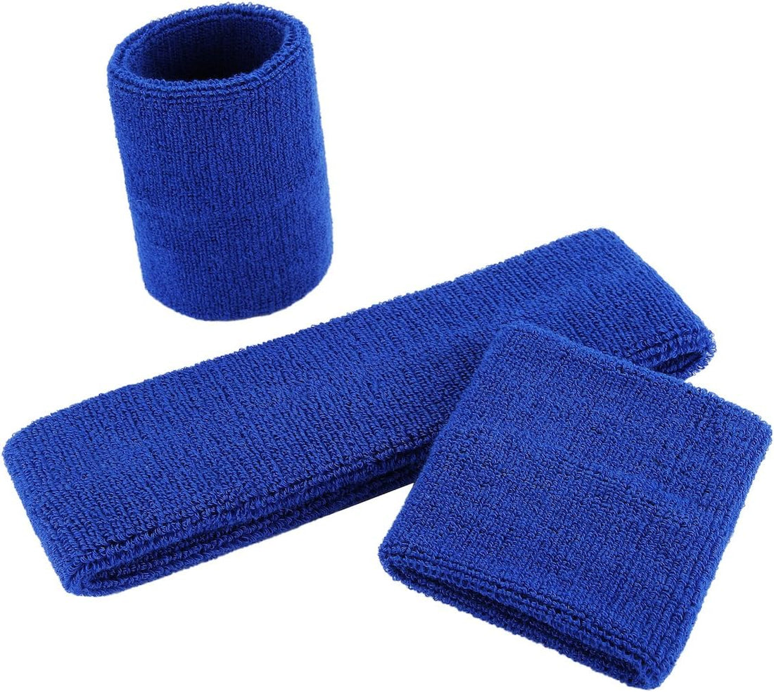 Sweatband Set – Moisture-Wicking Headband & Wristbands (3-Pack)