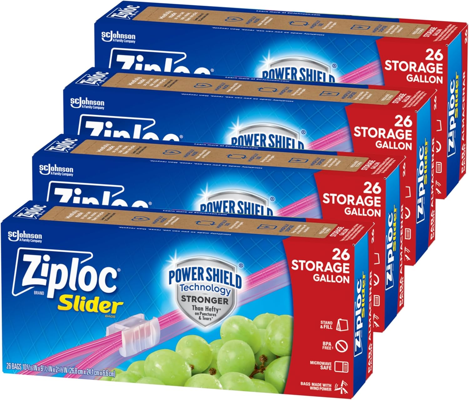 Food Storage Slider Bags – Power Shield Technology for Extra Durability