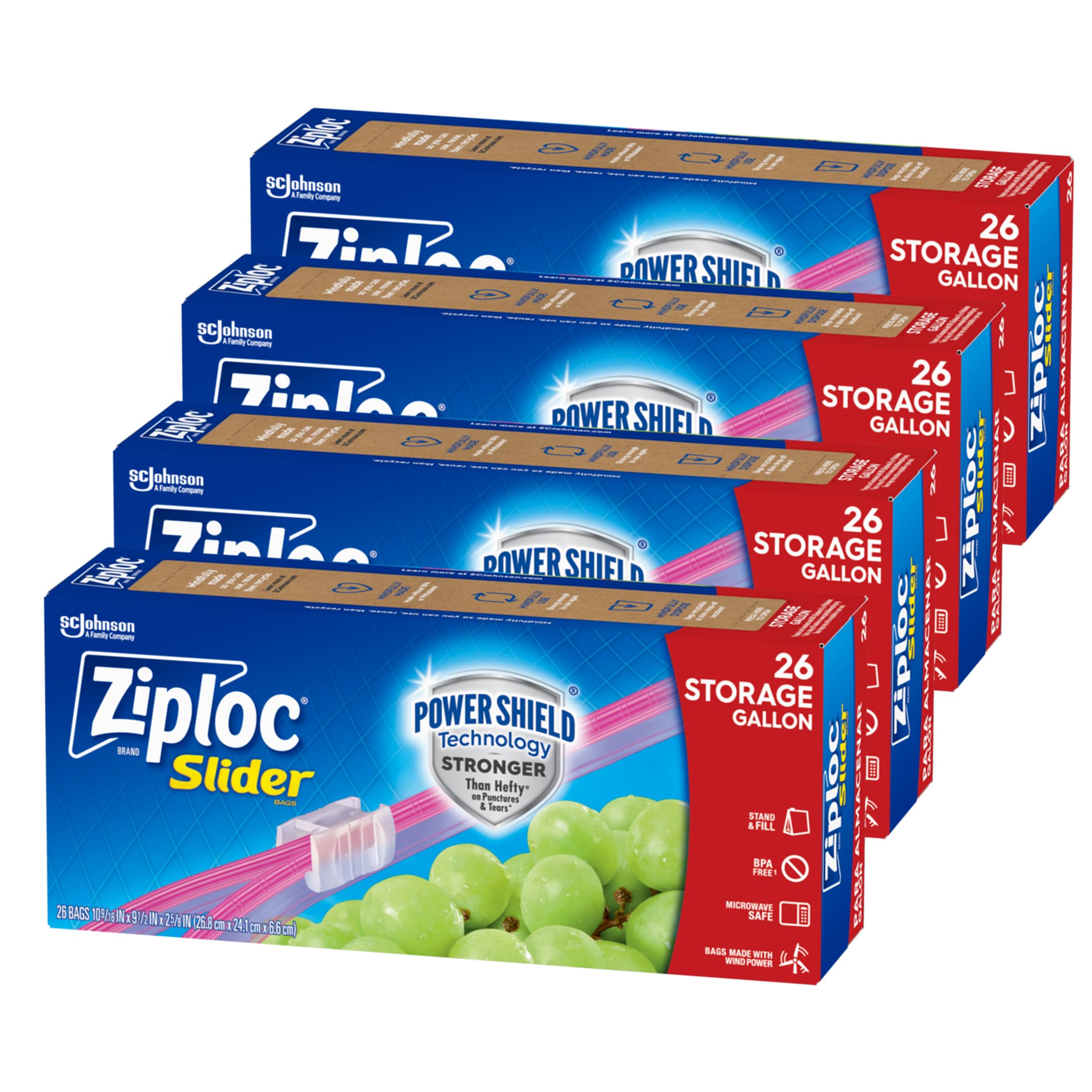 Food Storage Slider Bags – Power Shield Technology for Extra Durability