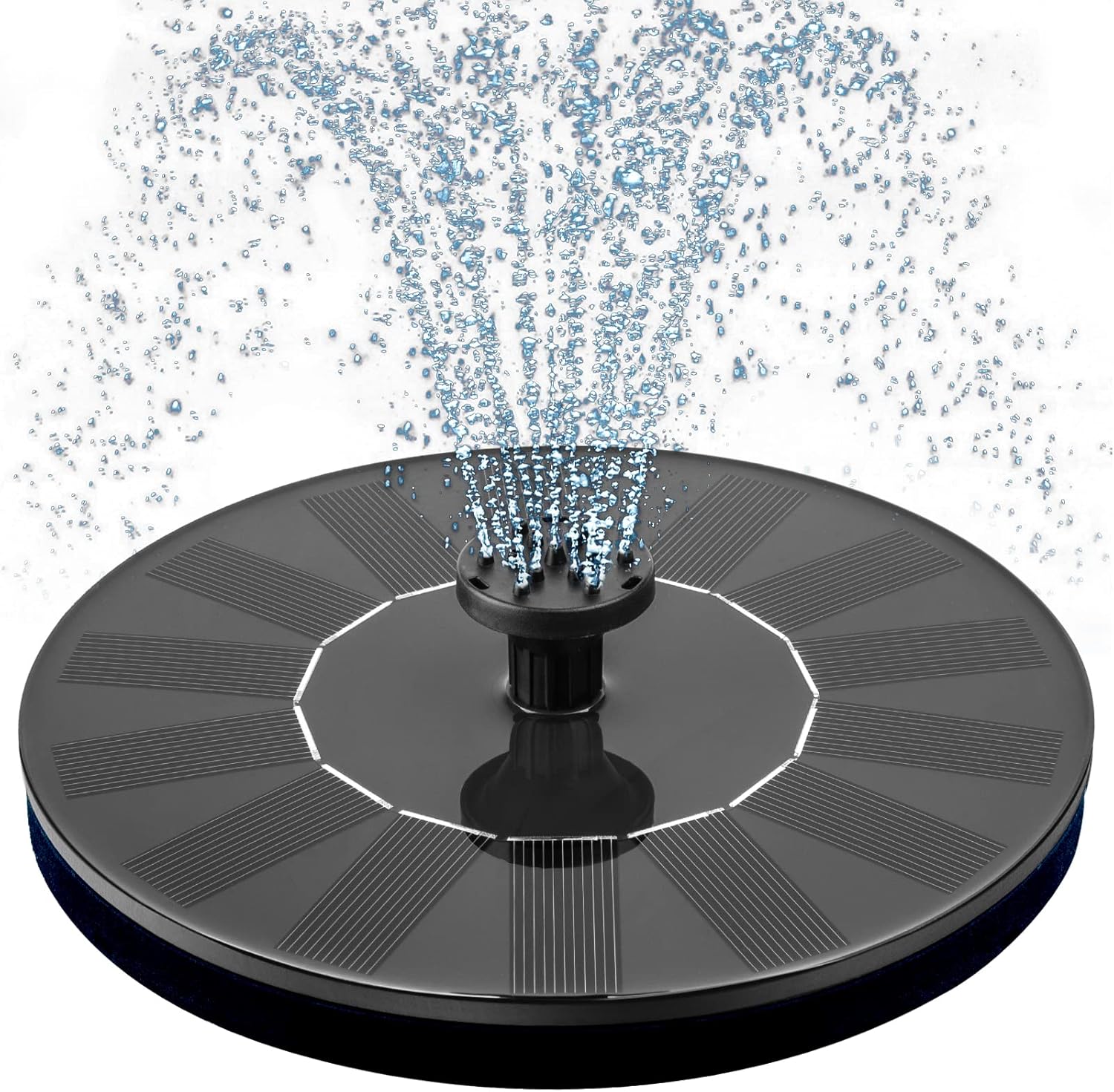 Solar Bird Bath Fountain Pump with 6 Spray Nozzles – Eco-Friendly Outdoor