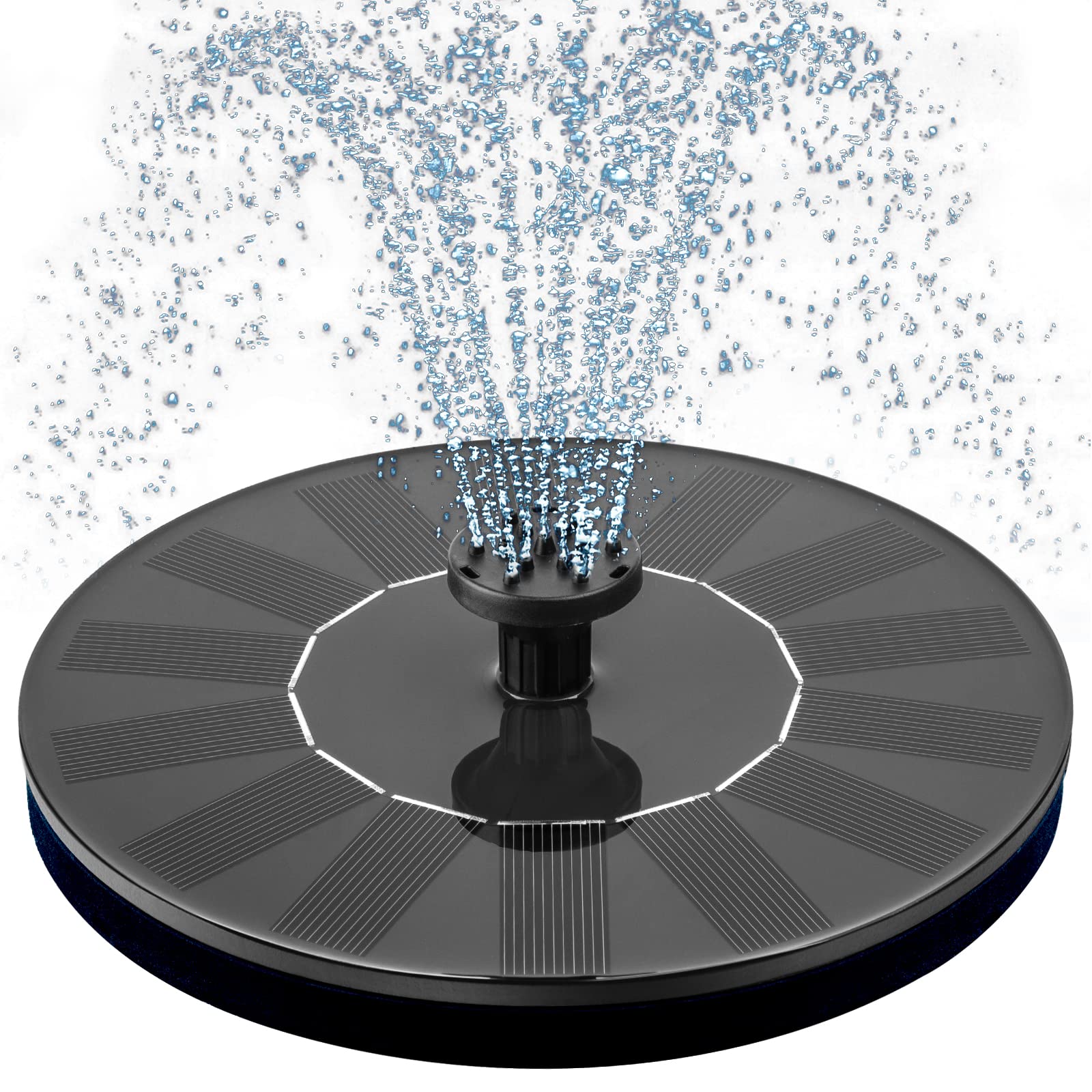 Solar Bird Bath Fountain Pump – 1W Solar Powered Floating Pump with 6 Nozzles