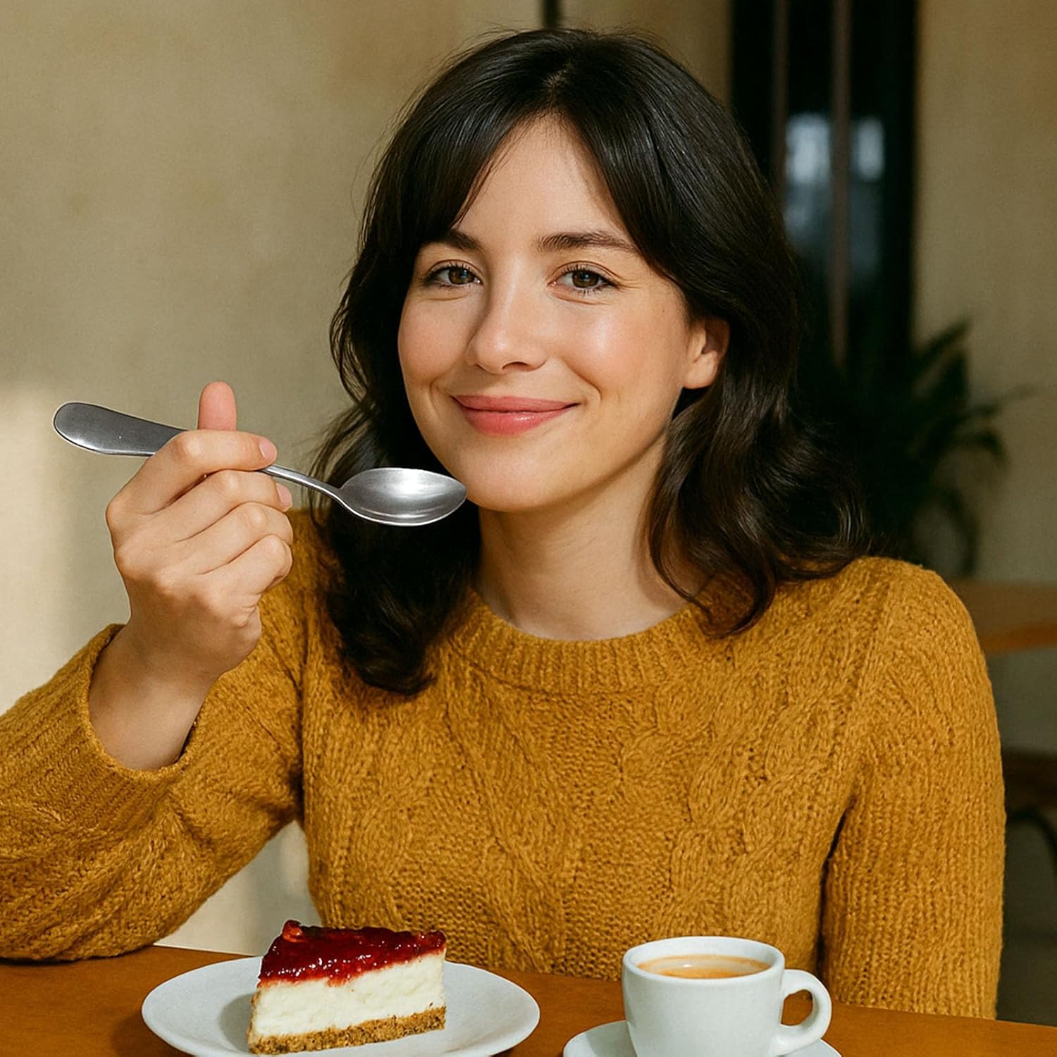 6-Piece Stainless Steel Teaspoon Set – 6.7 Inch