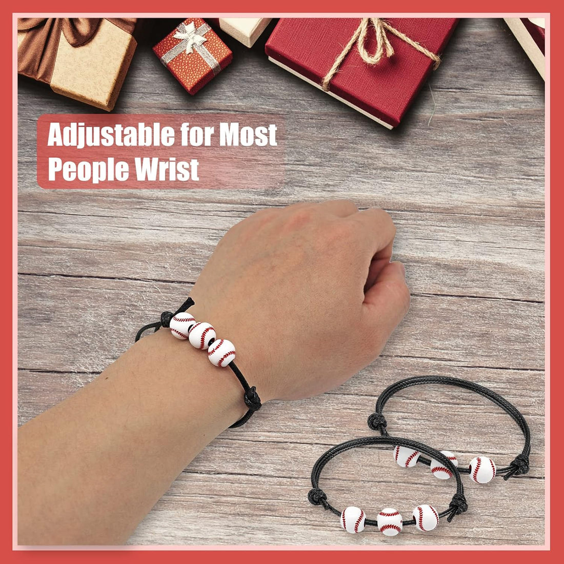 36 Baseball Bracelets – Sports Party Favors for Boys & Teams