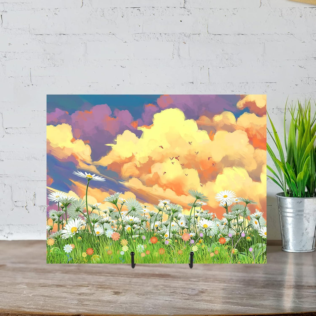 5 Pack 6" Black Metal Display Stands for Plates, Photos & Art