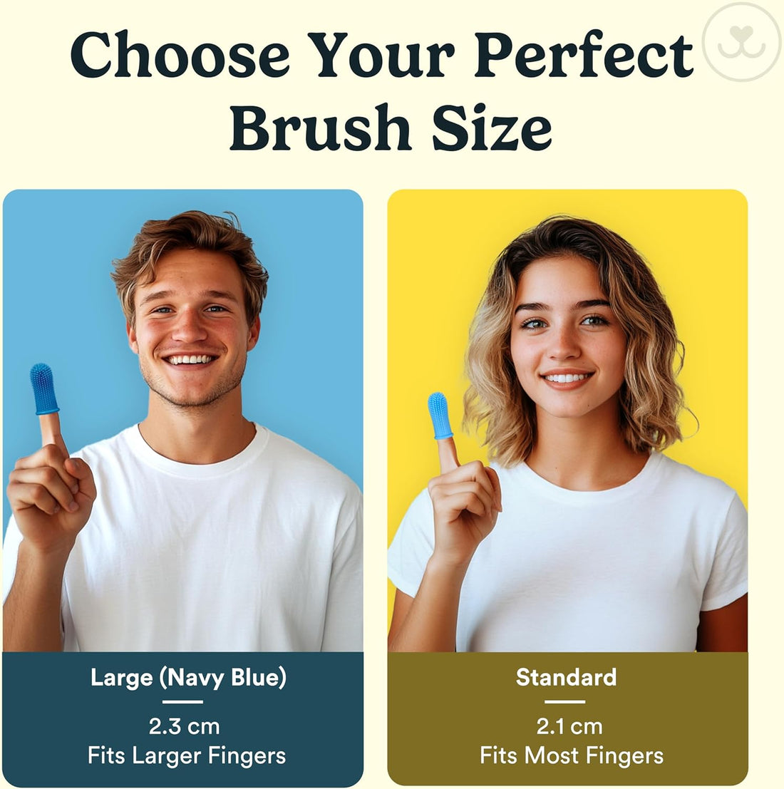 Jasper Dog Toothbrush – Finger & Cat Toothbrush Kit for Small & Large Pets