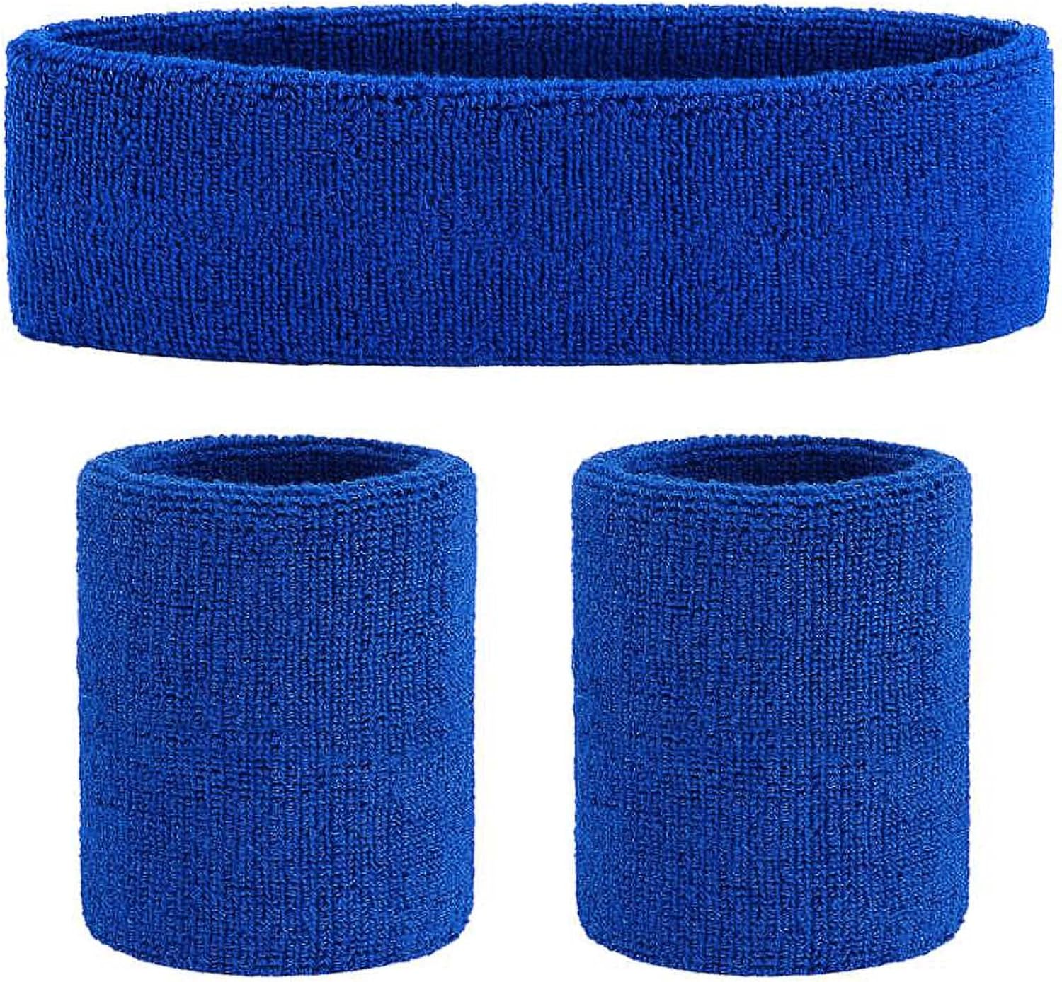 Sweatband Set – Moisture-Wicking Headband & Wristbands (3-Pack)