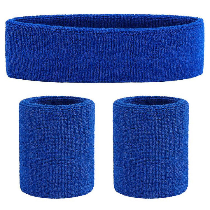 Sweatband Set – Moisture-Wicking Headband & Wristbands (3-Pack)