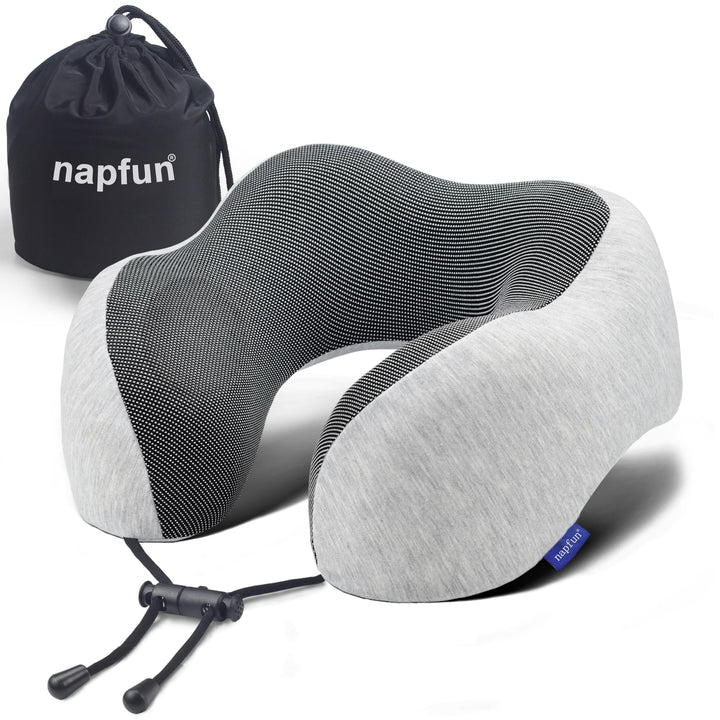 Memory Foam Travel Neck Pillow – Ergonomic Airplane Headrest