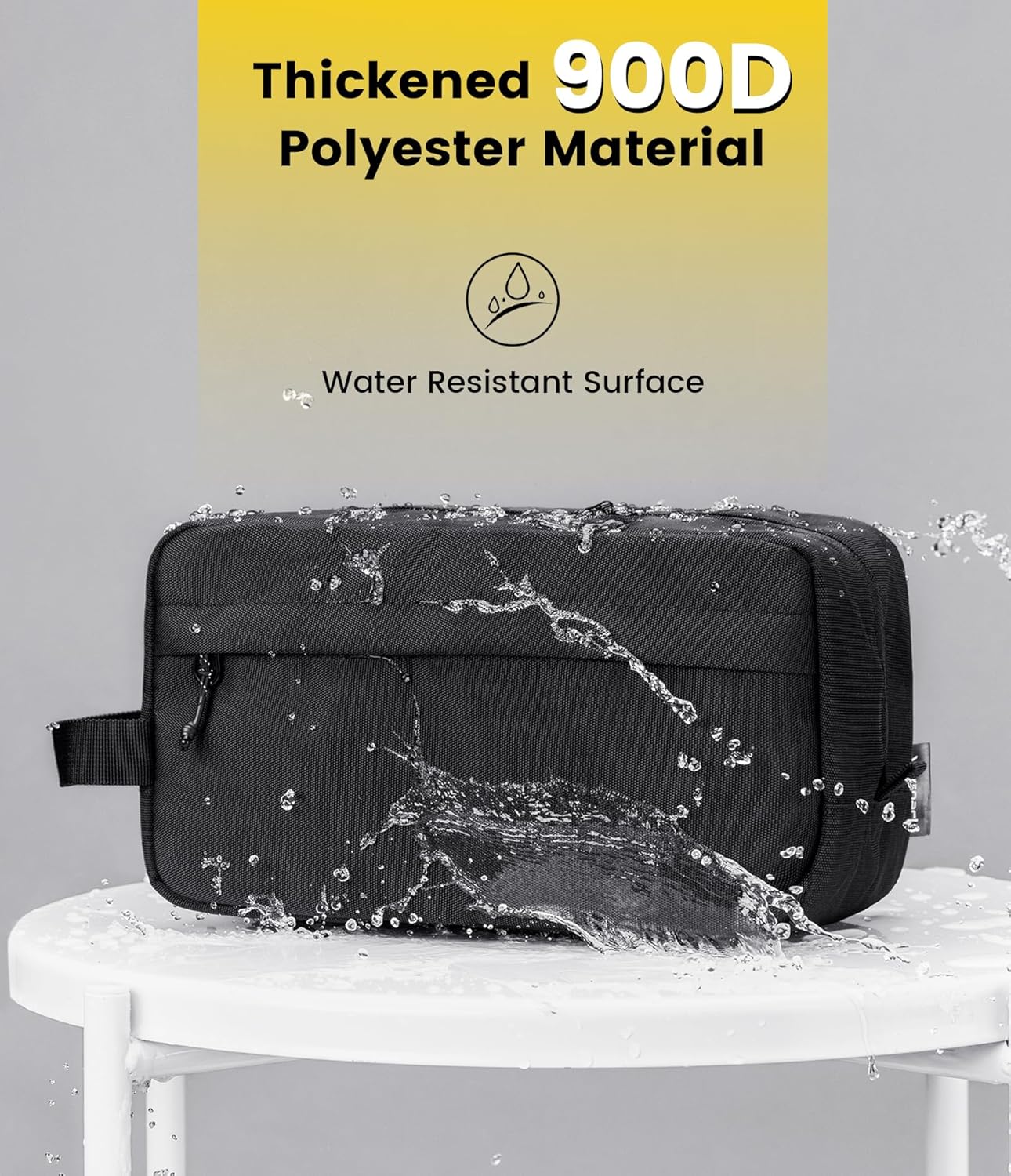 Travel Toiletry Bag for Men – Hanging Water-Resistant Dopp Kit