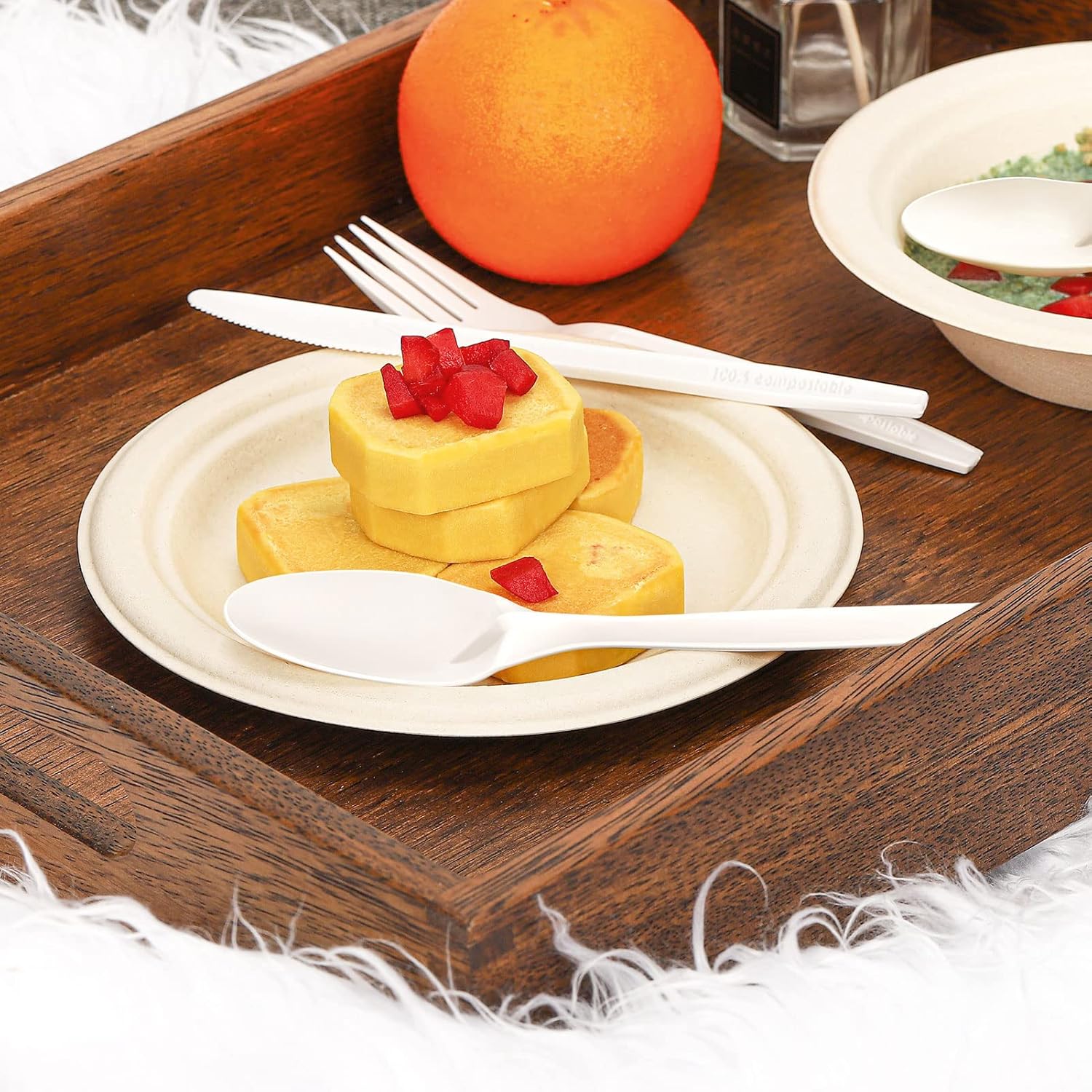 Compostable Spoons – Biodegradable Heavy-Duty Disposable Cutlery