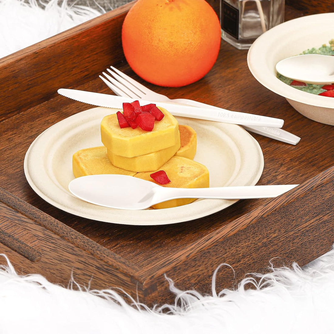 Compostable Spoons – Biodegradable Heavy-Duty Disposable Cutlery