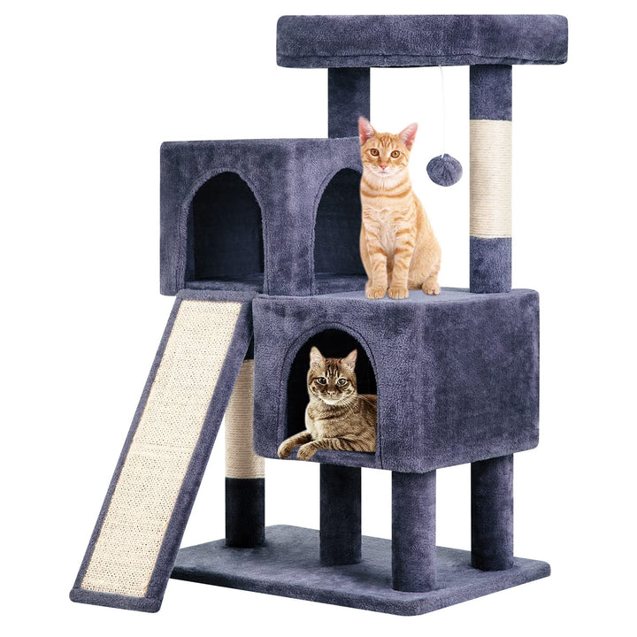 36-Inch Cat Tree for Indoor Cats – Multi-Level Cat Tower with Posts