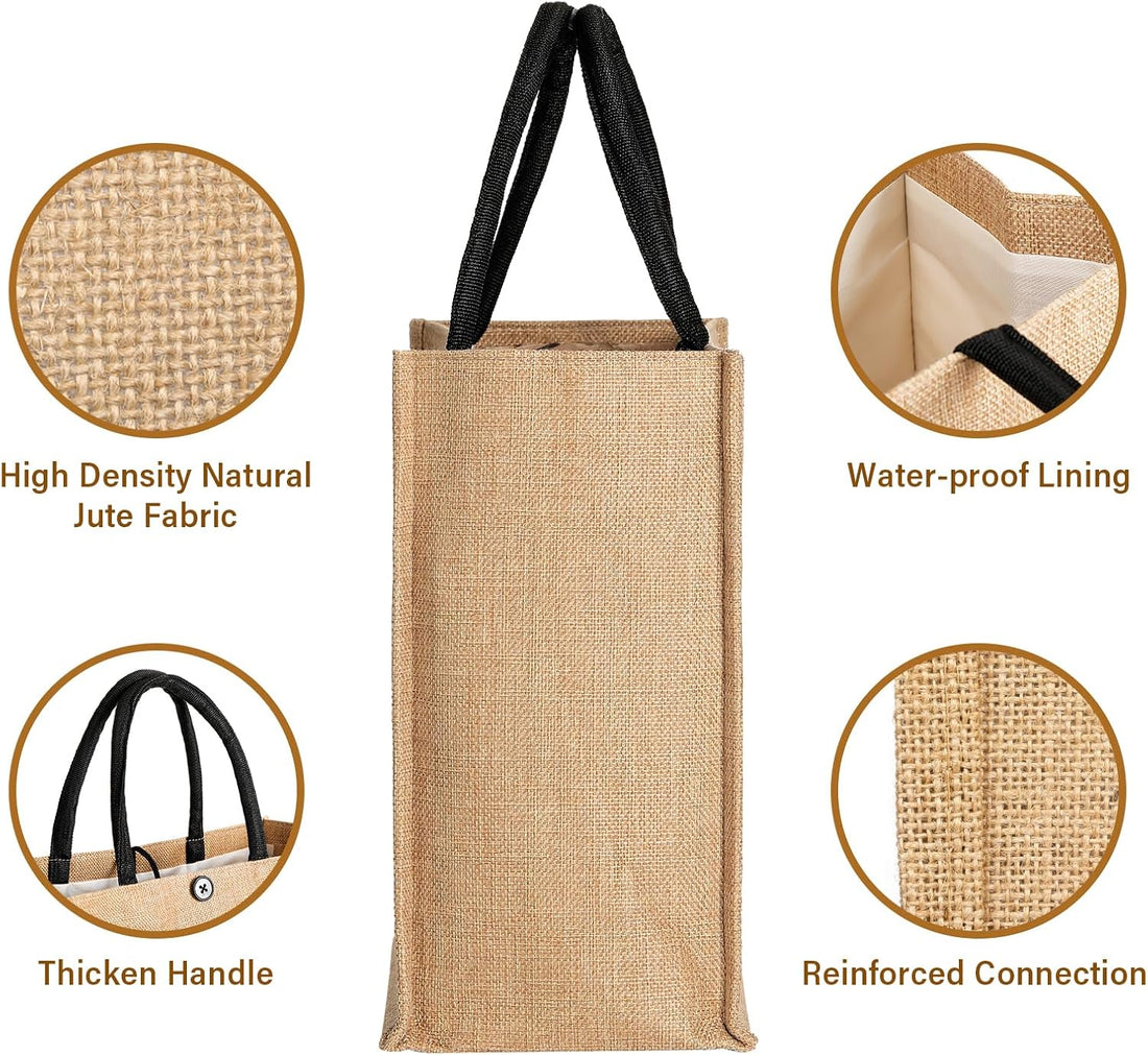 Large Beach Bag for Women – Woven Straw Tote Bag with Button Closure
