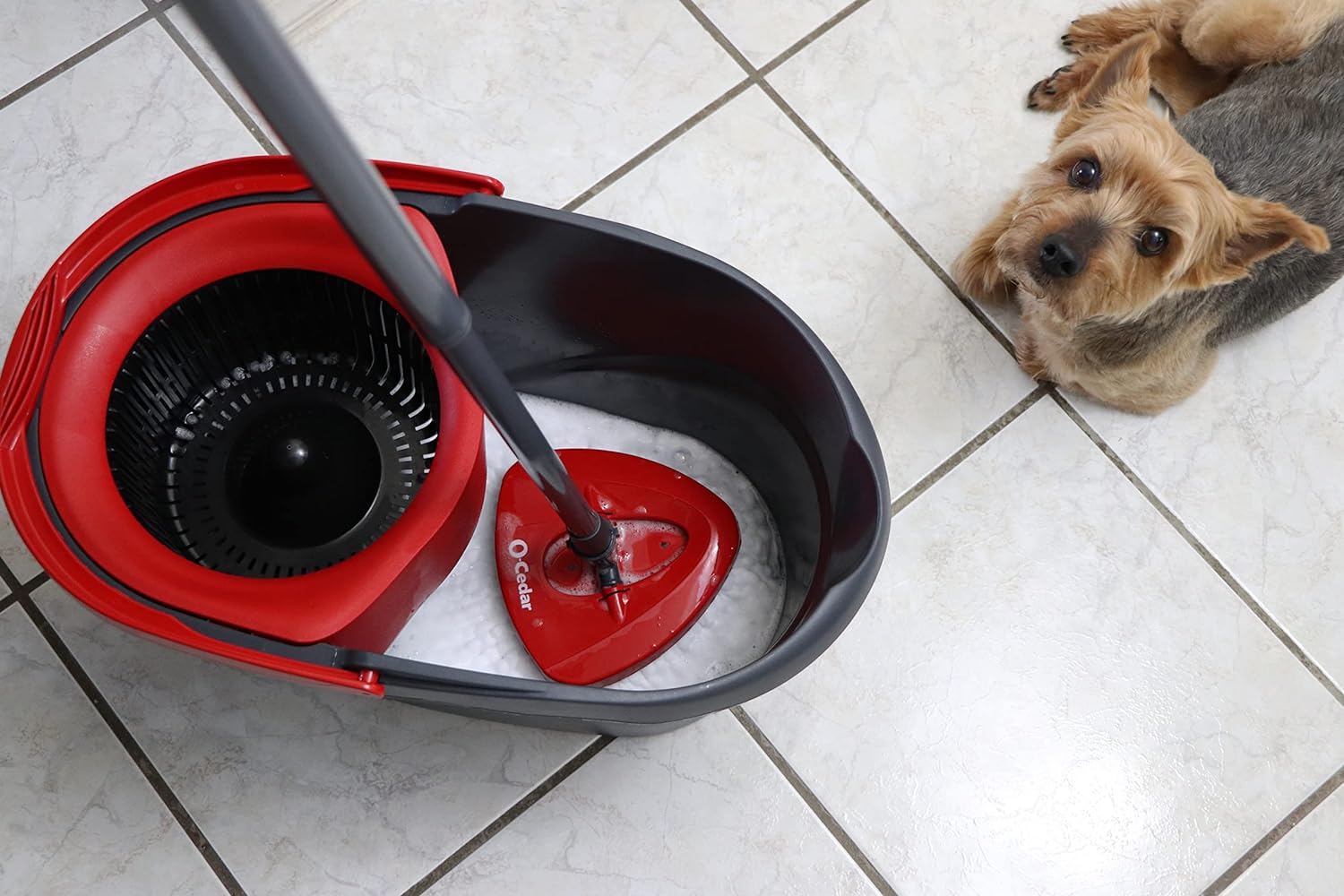 EasyWring Microfiber Spin Mop, Bucket Floor built-in wringer Cleaning System