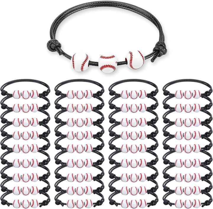 36 Baseball Bracelets – Sports Party Favors for Boys & Teams