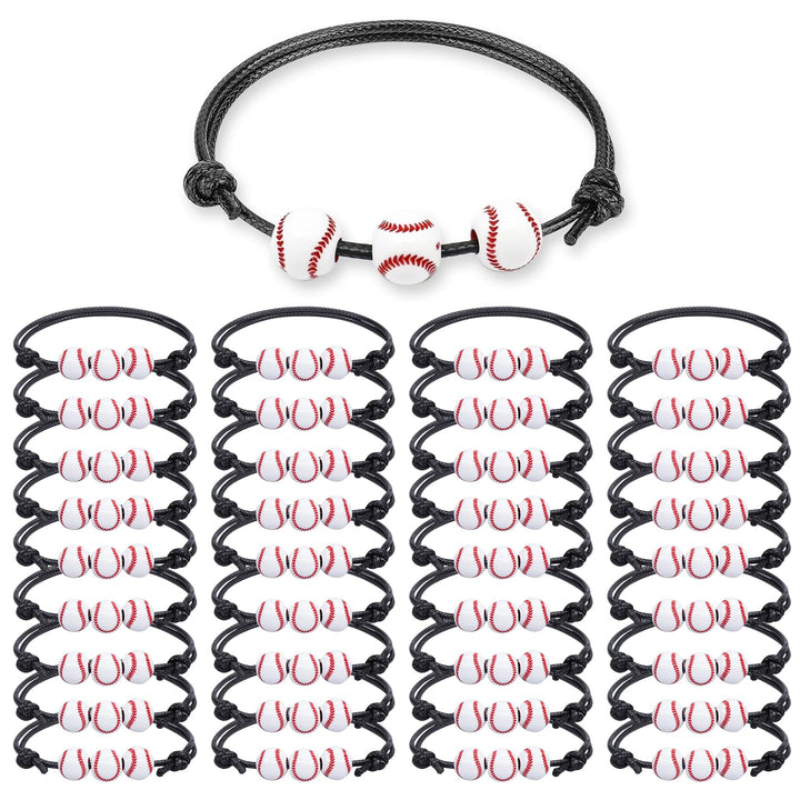 36 Baseball Bracelets – Sports Party Favors for Boys & Teams