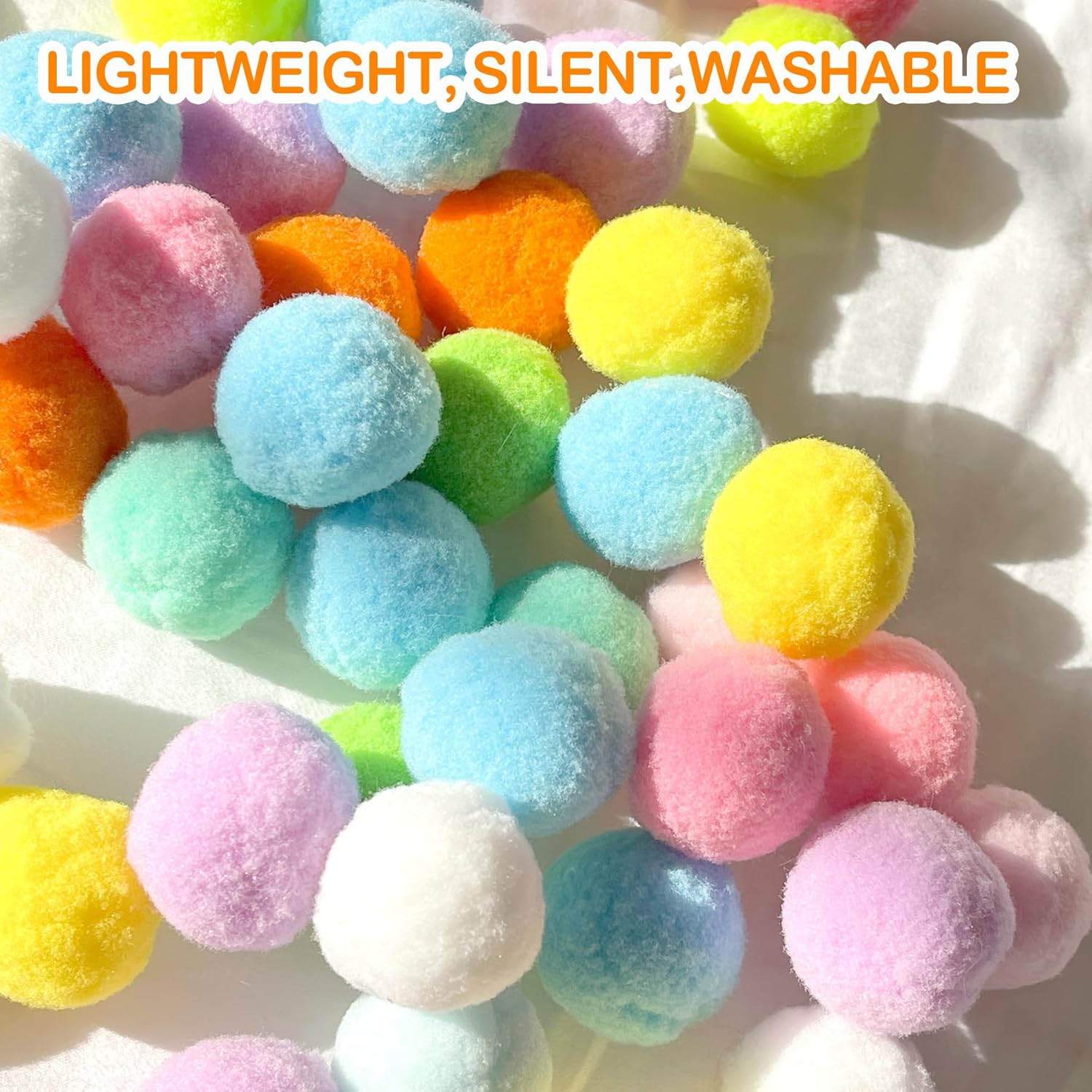 31Pcs Cat Ball Toy Launcher – 30 Plush Fuzzy Balls with Toy Gun