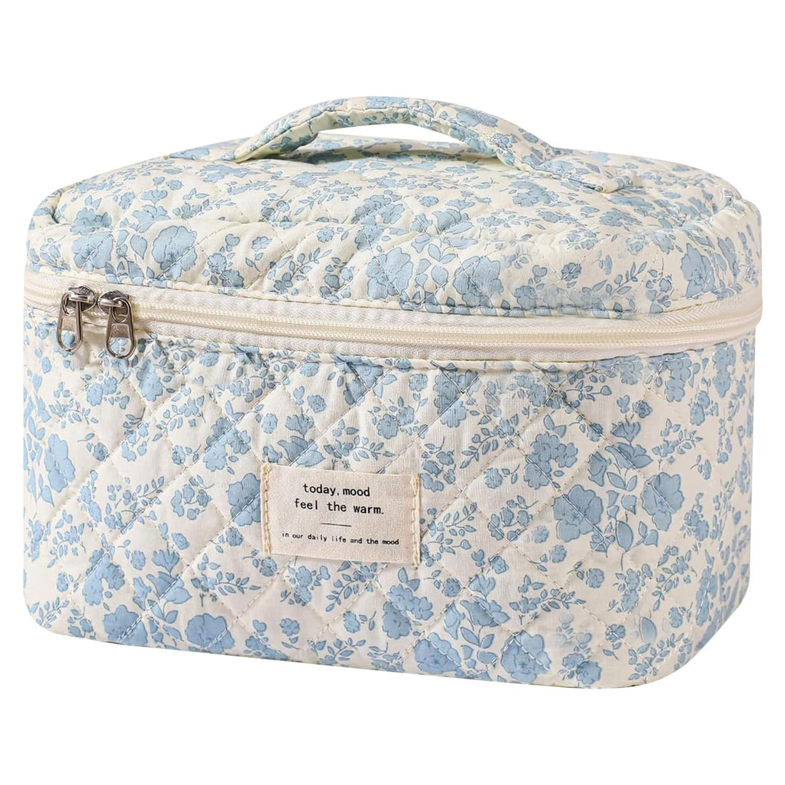 Large Makeup Bag – Cute Floral Coquette Aesthetic Cosmetic Organizer