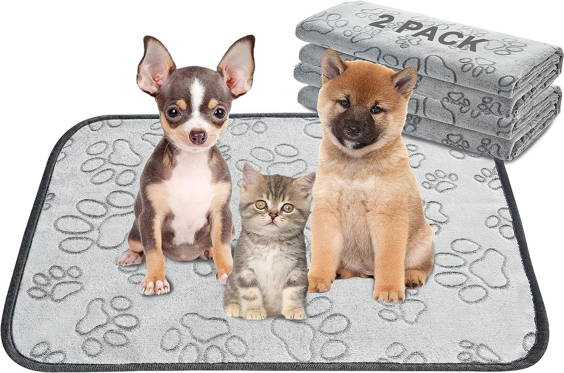 Reusable Puppy Pads – 2 Pack Washable Pee Pads for Dogs