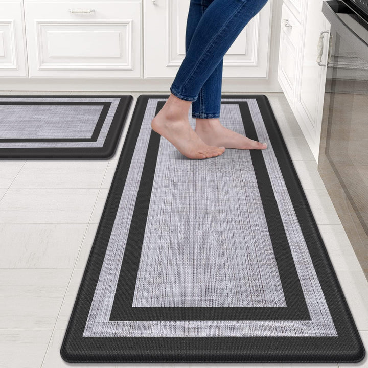 Kitchen Mat Set – Cushioned Anti-Fatigue Non-Skid Waterproof
