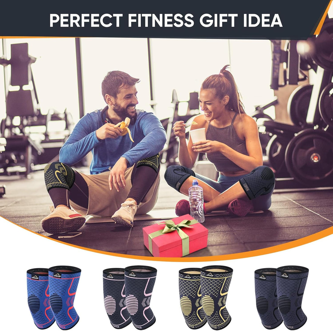 Compression Knee Brace – Copper Support Sleeve for Pain Relief