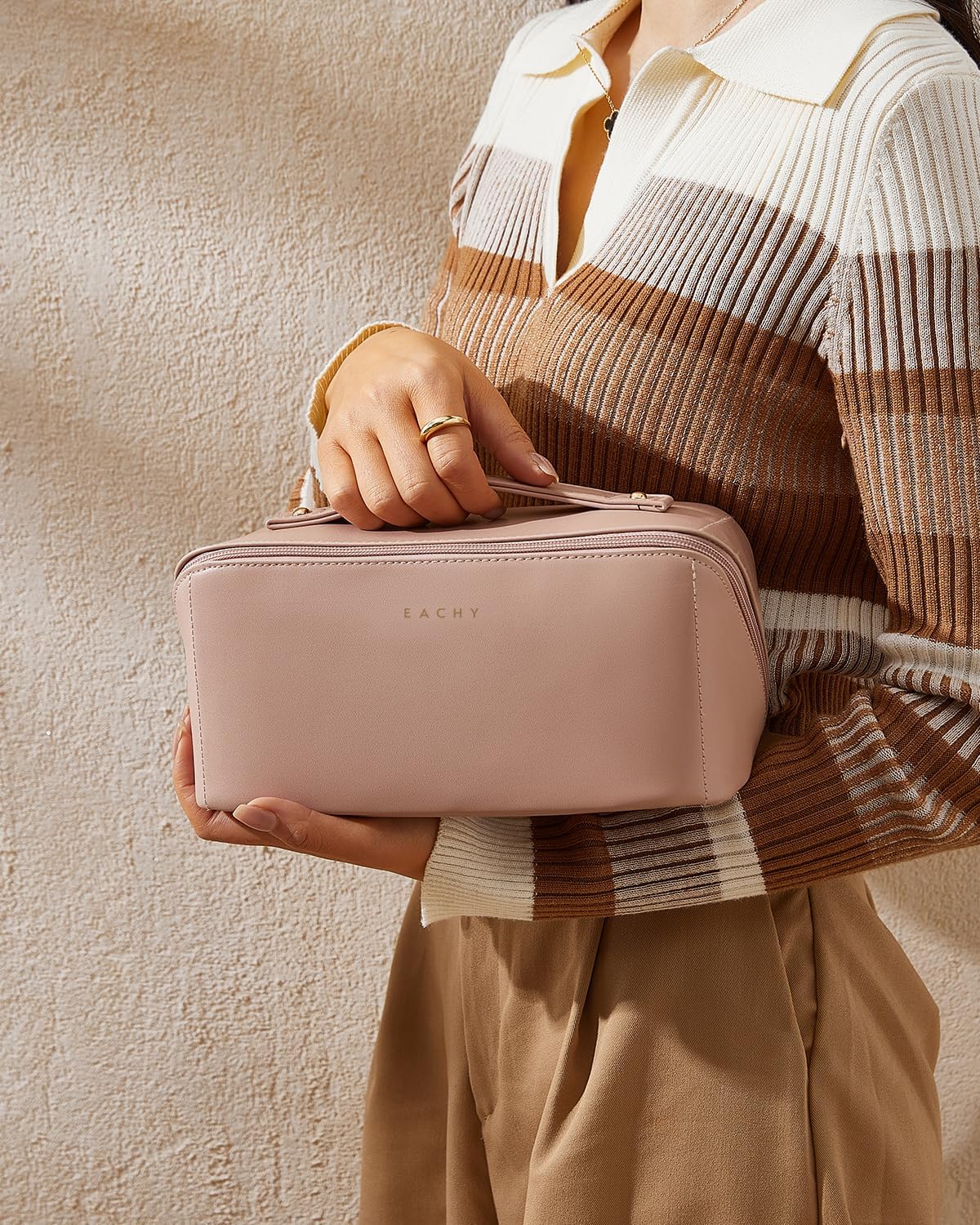 Travel Makeup Bag,Large Capacity Cosmetic Bags for Women,Waterproof Portable Pouch