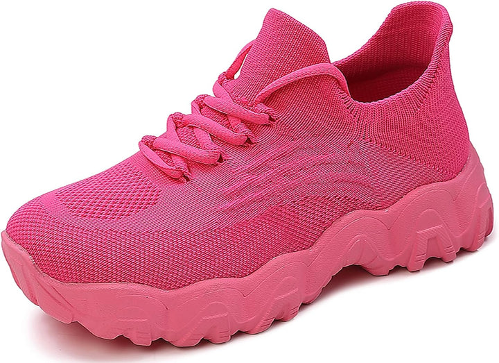 Women’s Lightweight Mesh Sneakers – Breathable Knit Tennis Shoes