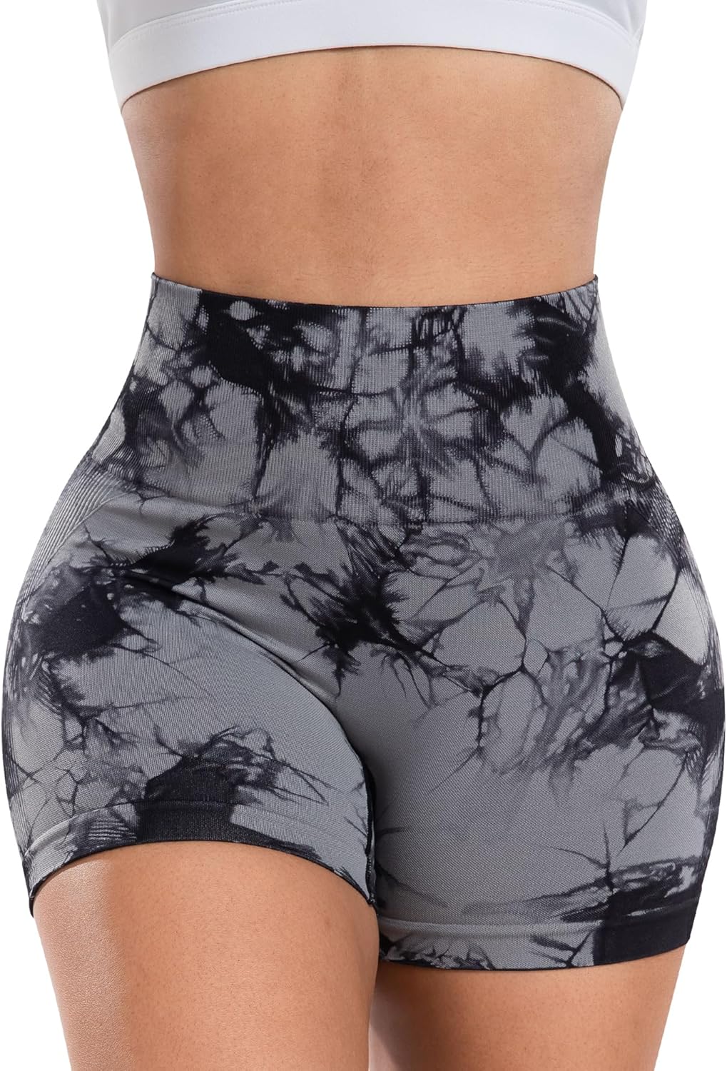 Women’s High Waisted Scrunch Butt Biker Shorts – Seamless Gym & Running Shorts