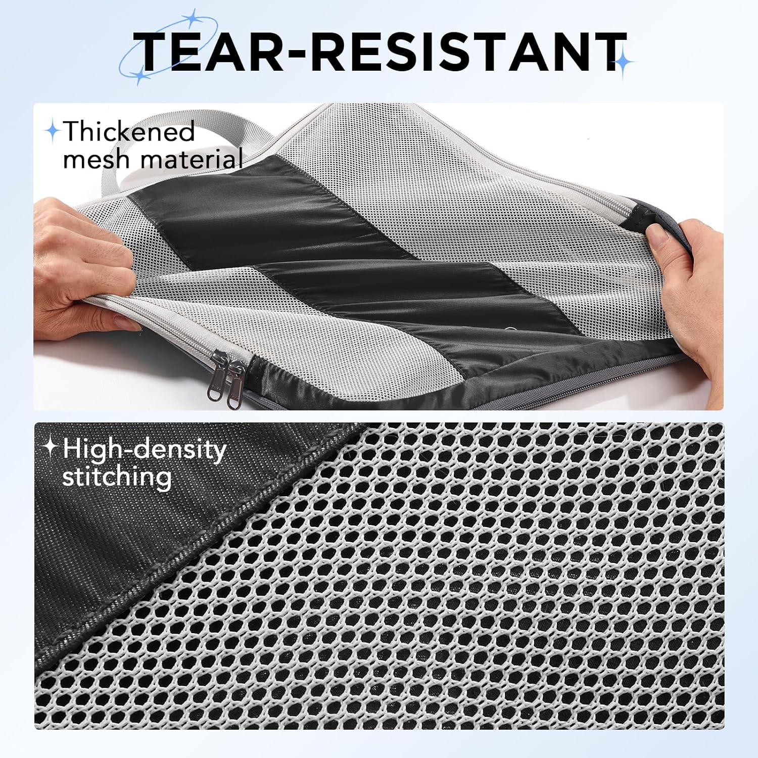 10-Piece Compression Packing Cubes Set – Expandable Travel Organizer Bags