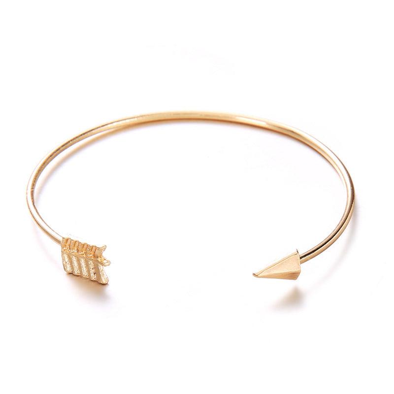 Women's Vintage Arrow Cuff & Knotted Bracelet