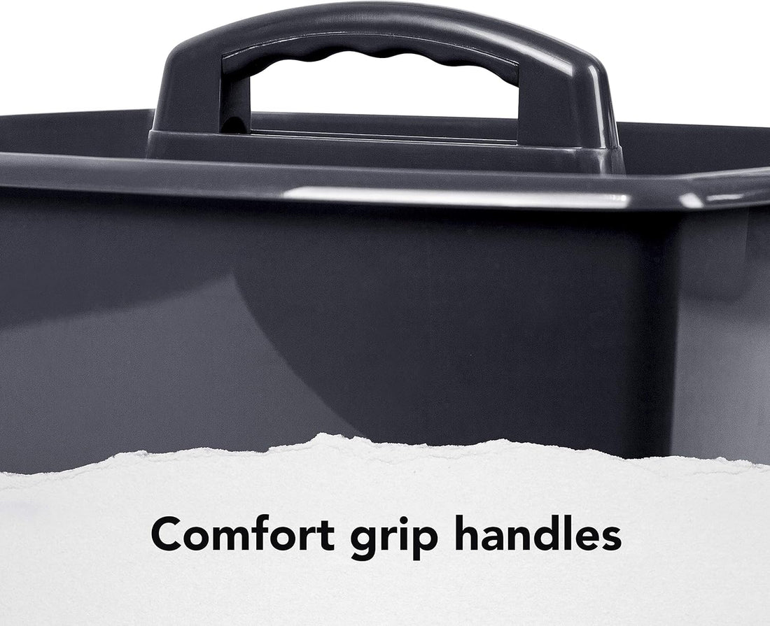 Storex 2-Compartment Large Caddy – Multipurpose Classroom Organizer