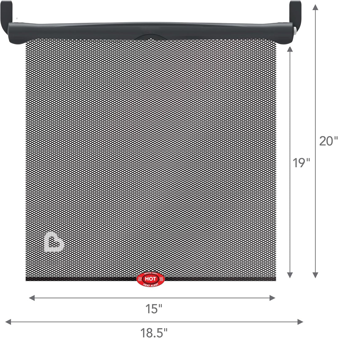 Car Window Sun Shade 2-Pack with Heat Alert – UV Protection Baby Car Shades