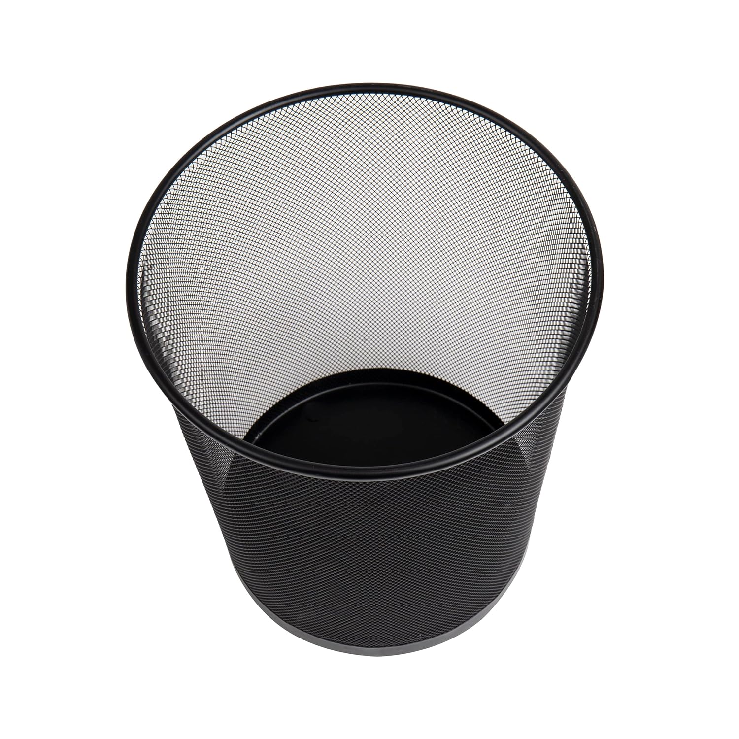 Mind Reader Trash Can, 16.65L Waste Paper Basket Round Metal Mesh