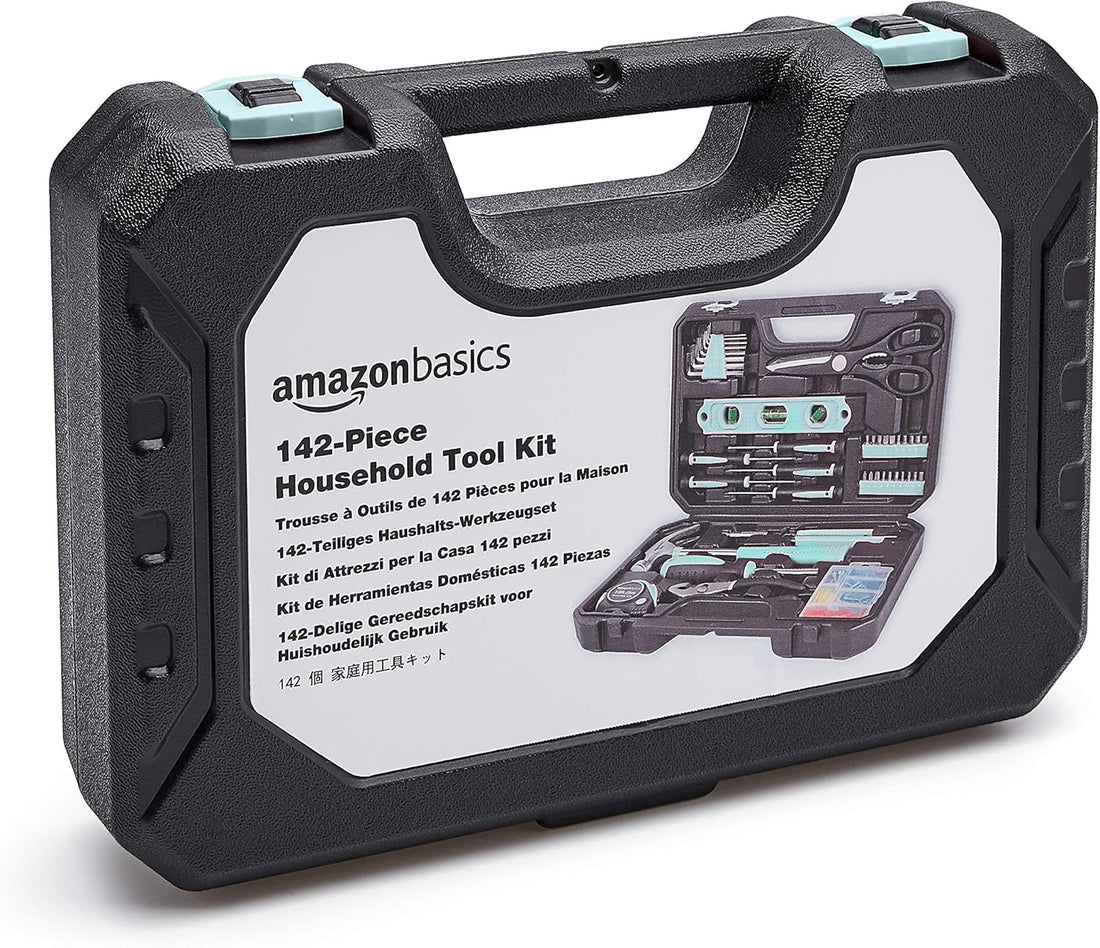 142-Piece Household Tool Kit with Storage Case – Essential Home Repair