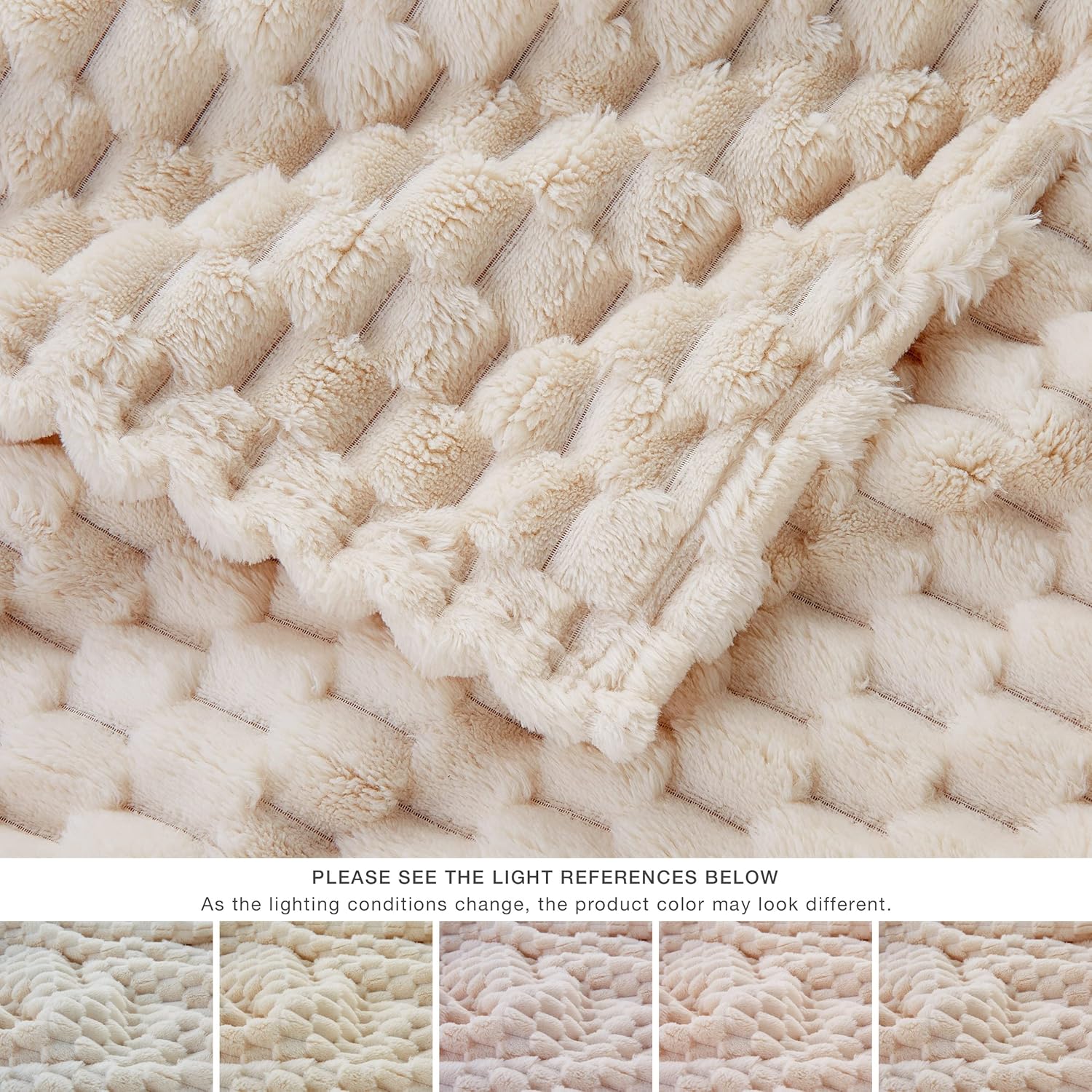 Fleece Throw Blanket for Couch or Bed - 3D Imitation Turtle Shell