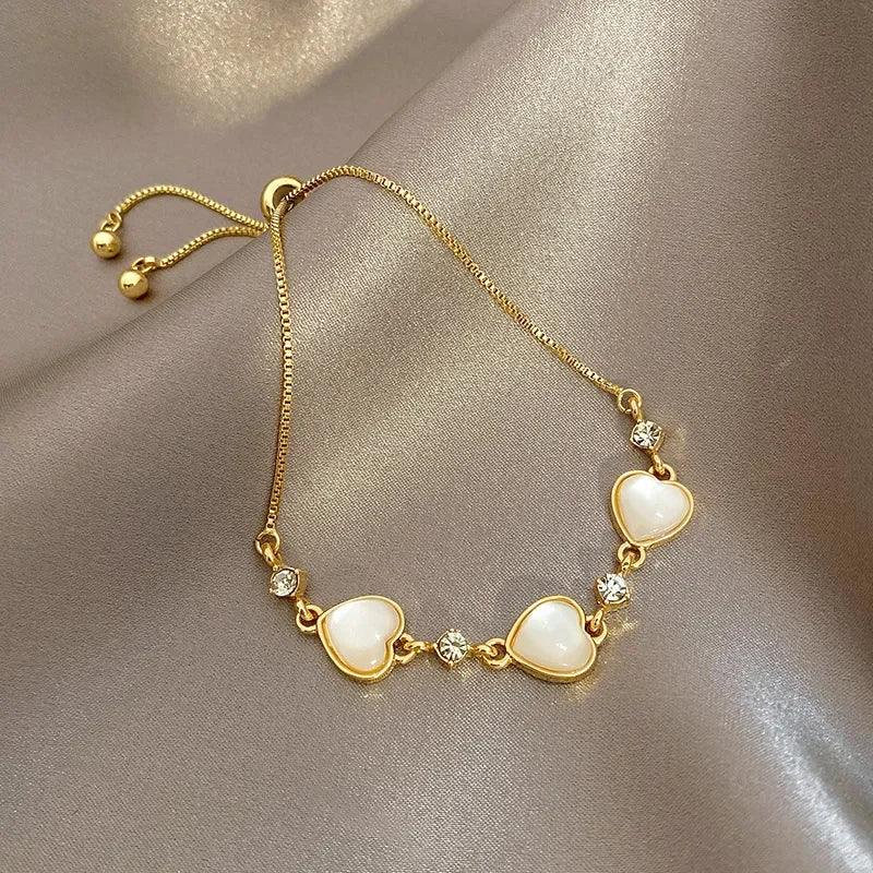 925 Sterling Silver Bracelets: Star, Pearl, Stone, Heart Charms - Heart Crafted Gifts