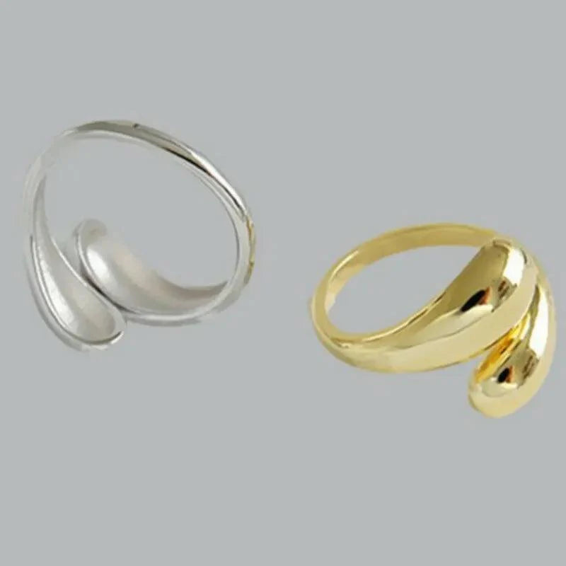 Trendy Minimalist Water Drop Ring | Heart Crafted Gifts