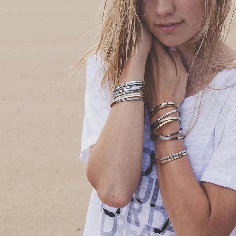 Custom Cuff Bracelets with Messages: For Women or Men