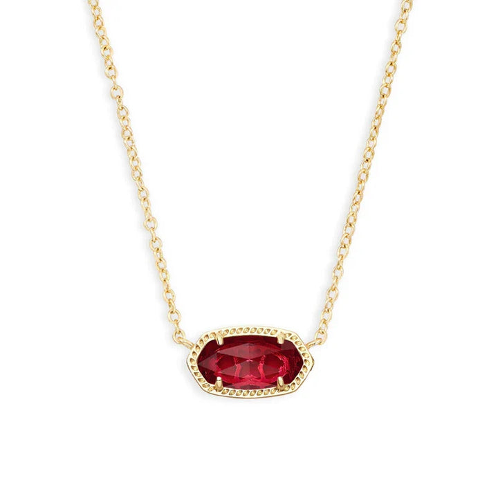 Elegant Gold Tone January Birthstone Necklaces