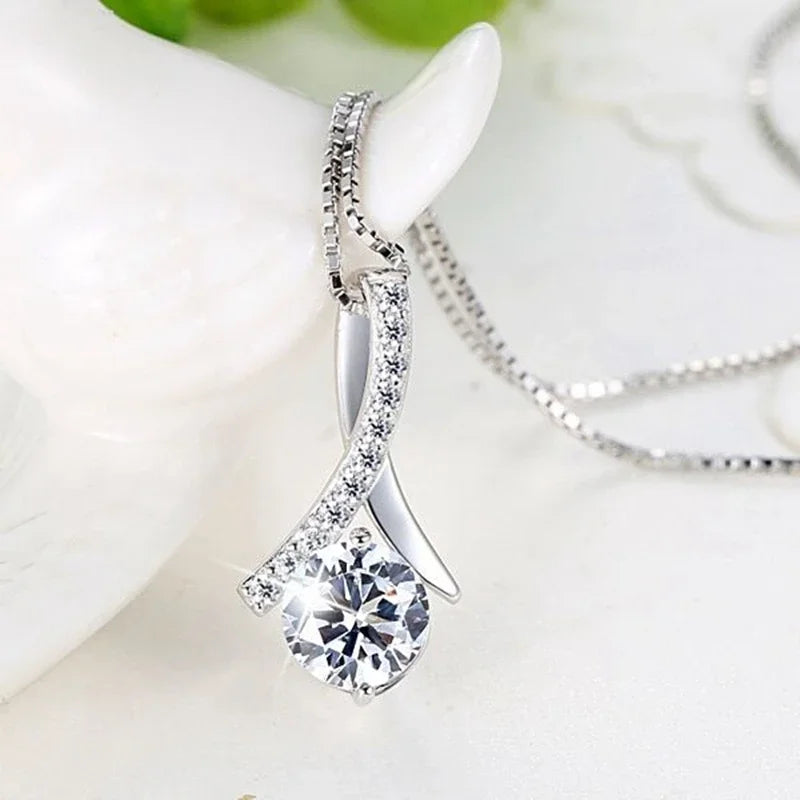 Necklace for Wife gift Fashion women Necklace Femal Heart Pendant Necklaces Girl Jewelry