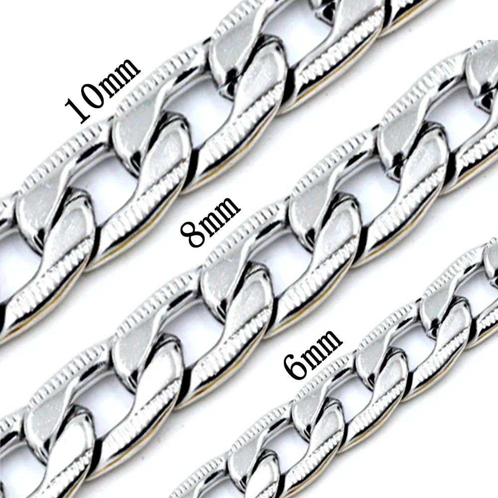 Luxurious Gold Plated Curb Link Cuban Chain Necklace for Men & Women