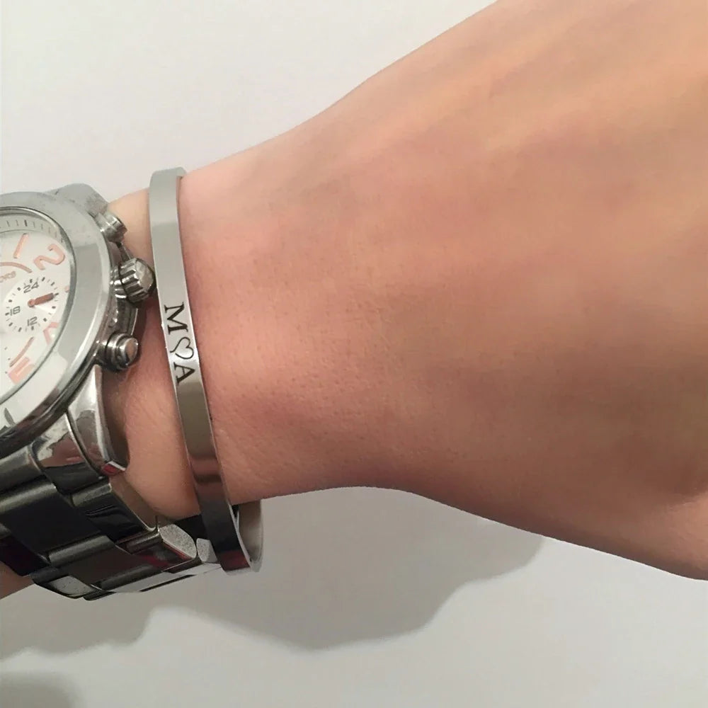 Custom Cuff Bracelets with Messages: For Women or Men