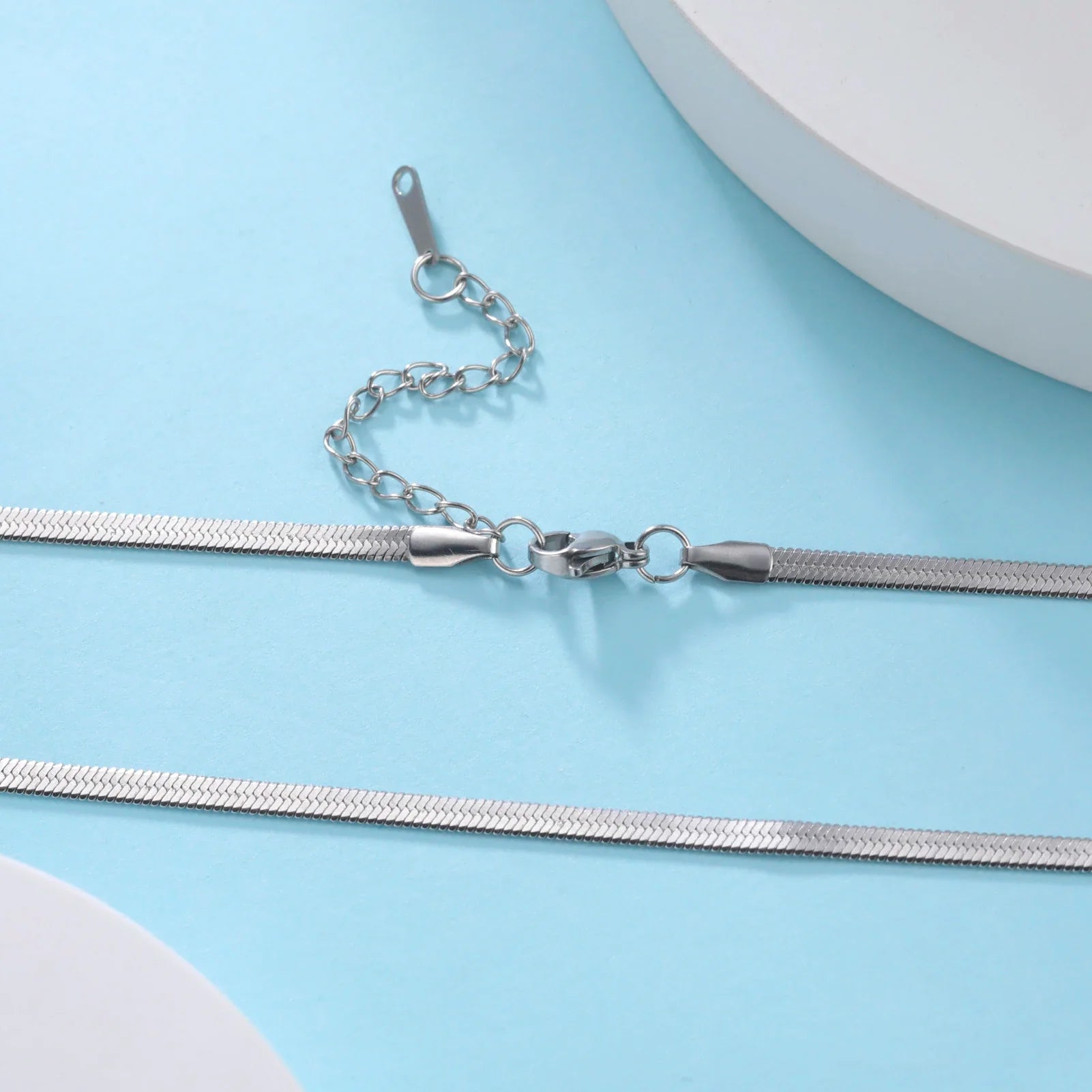 Stainless Steel Snake Chain Necklace for Women & Men in Gold & Silver