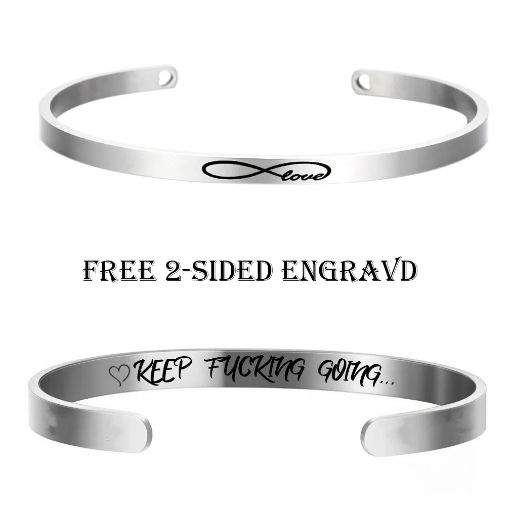 Custom Cuff Bracelets with Messages: For Women or Men