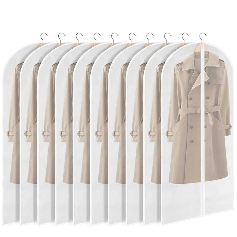 Breathable Clothes cover with zip hanging organizers 