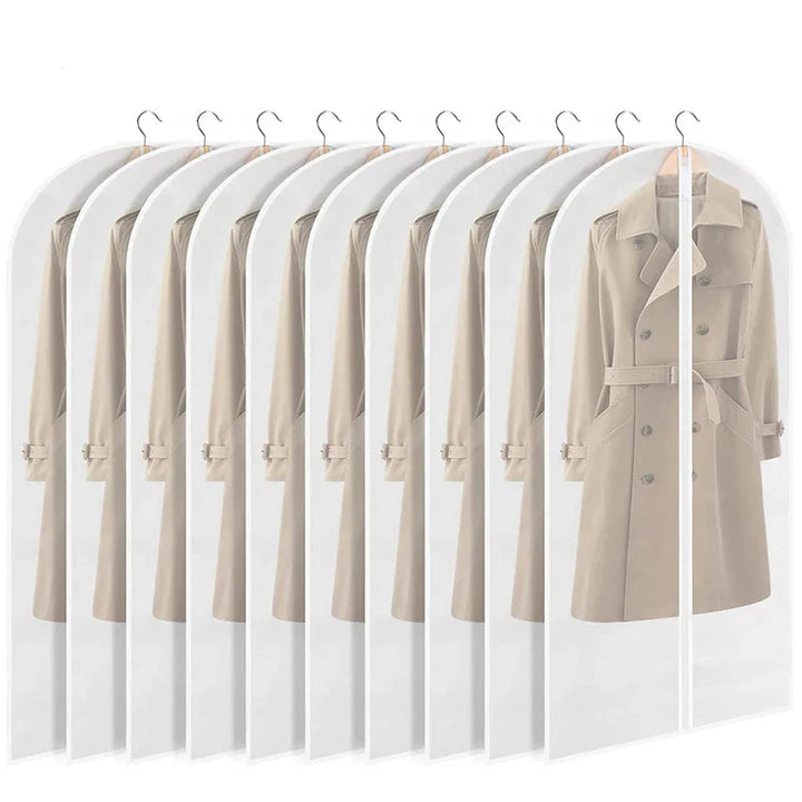 Breathable Clothes cover with zip hanging organizers 